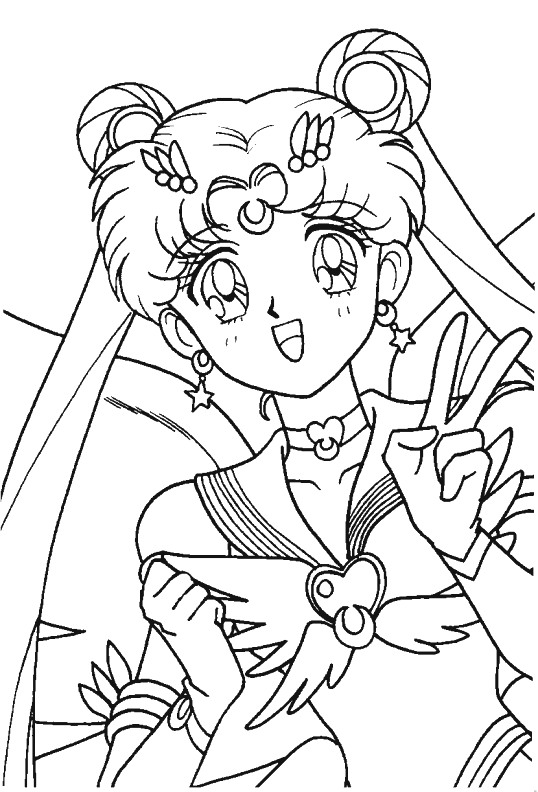 Kids-n-fun.com | Coloring page Sailor Moon Sailor Moon